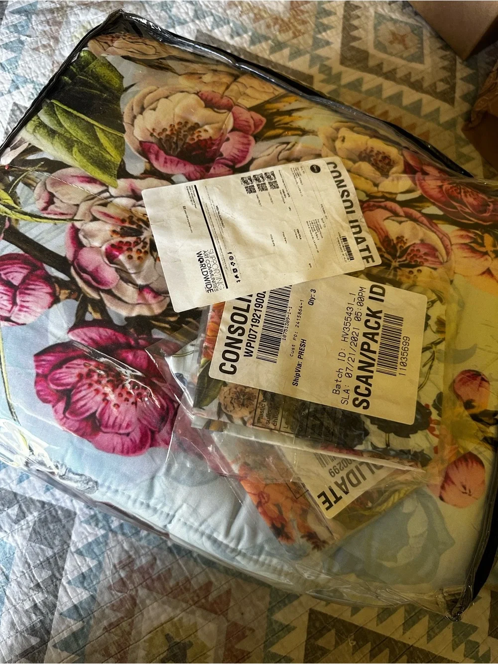 Floral Garden Blue duvet cover & shams